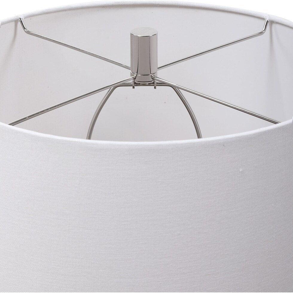 concha white table lamp   