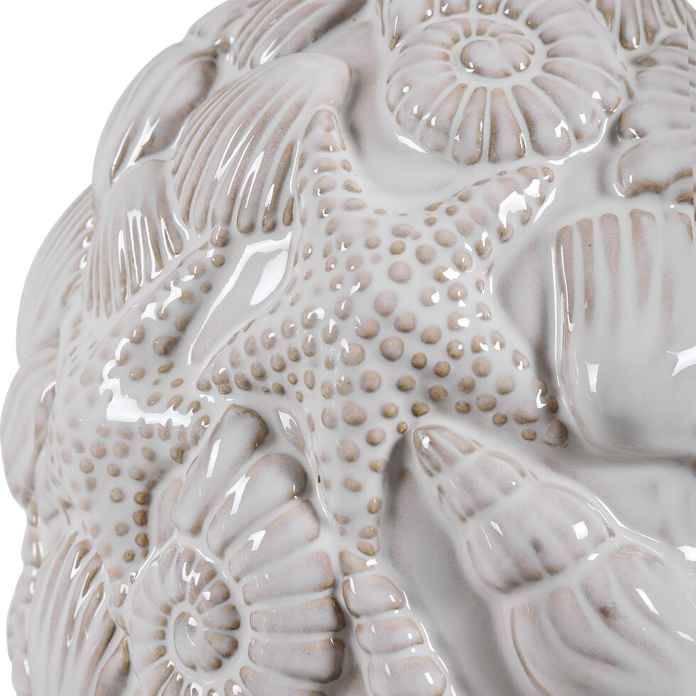 concha white table lamp   
