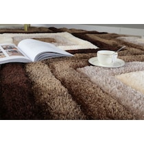 concord dark brown area rug  round   