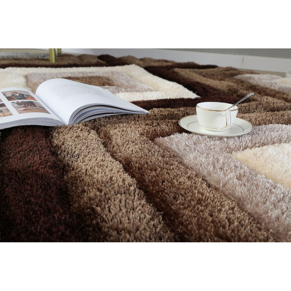 concord dark brown area rug  round   