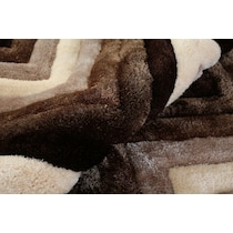 concord dark brown area rug  round   