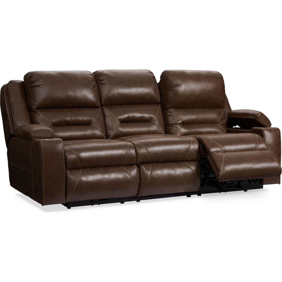 concourse dark brown sofa   