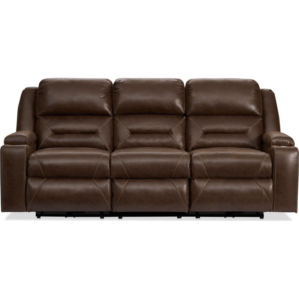 concourse dark brown sofa   