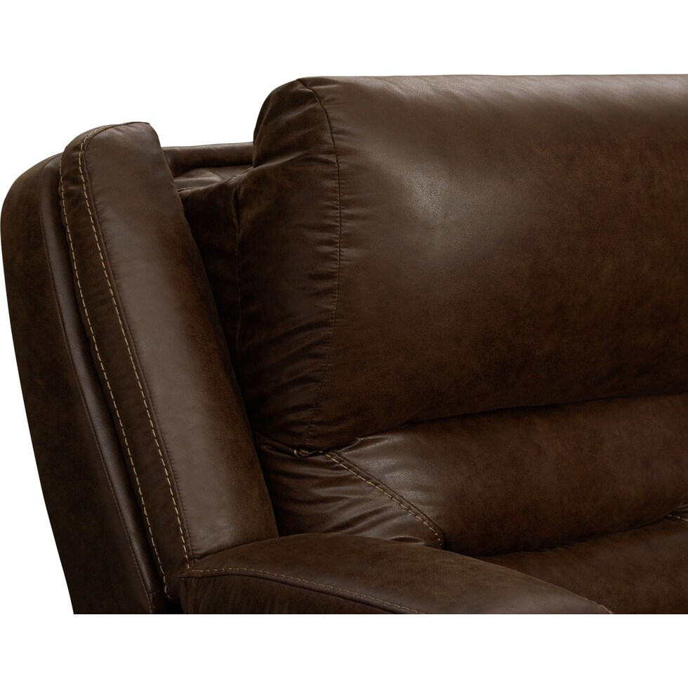 concourse dark brown sofa   