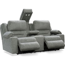 concourse gray  pc power reclining living room   