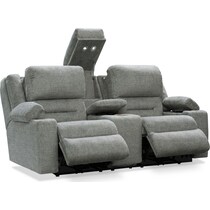 concourse gray loveseat   