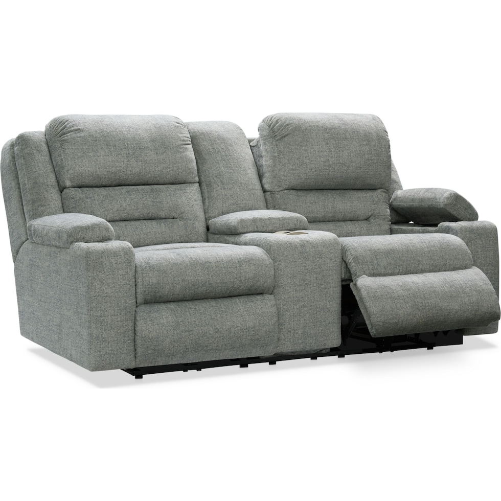 concourse gray loveseat   