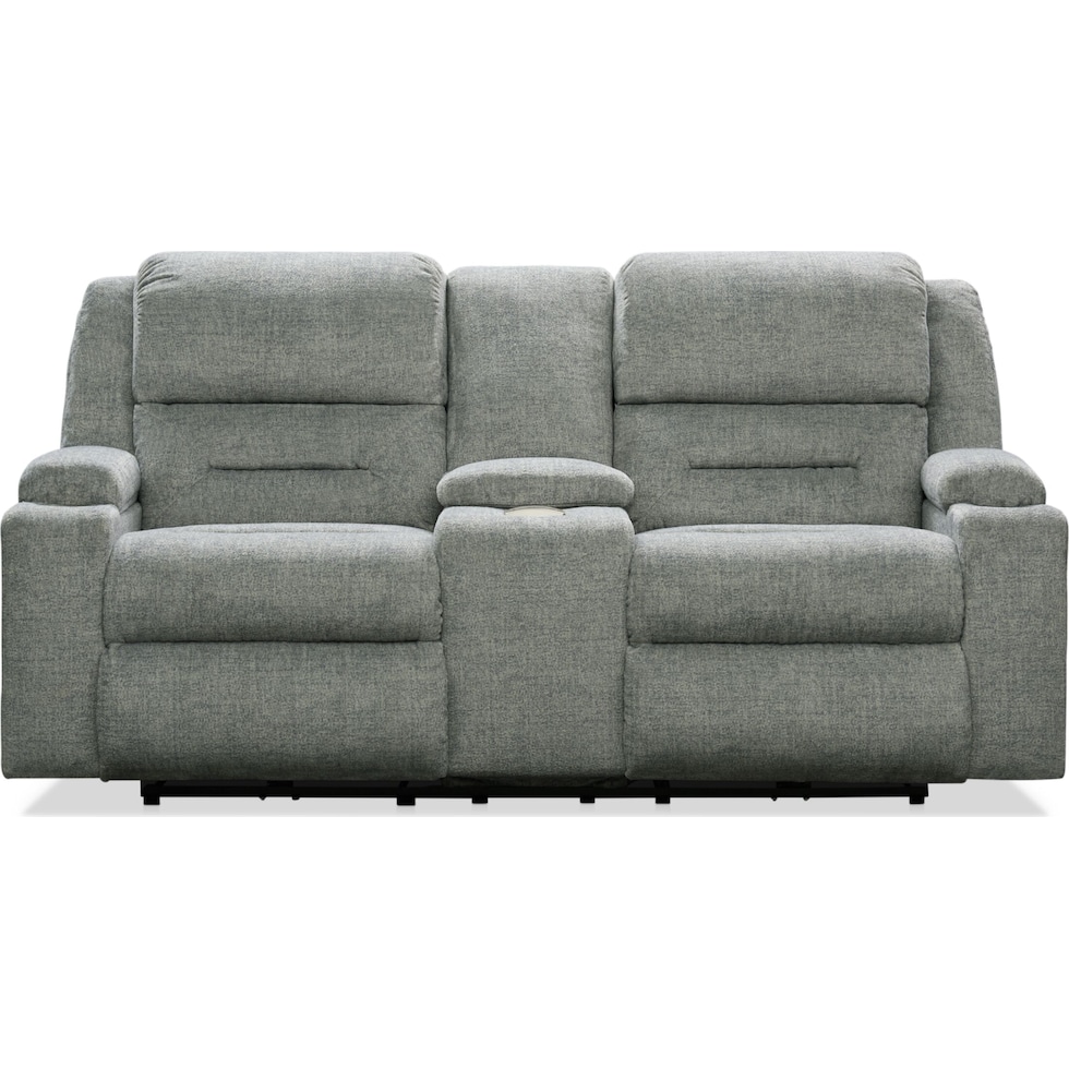 concourse gray loveseat   