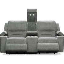 concourse gray loveseat   
