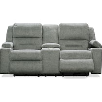 concourse gray loveseat   
