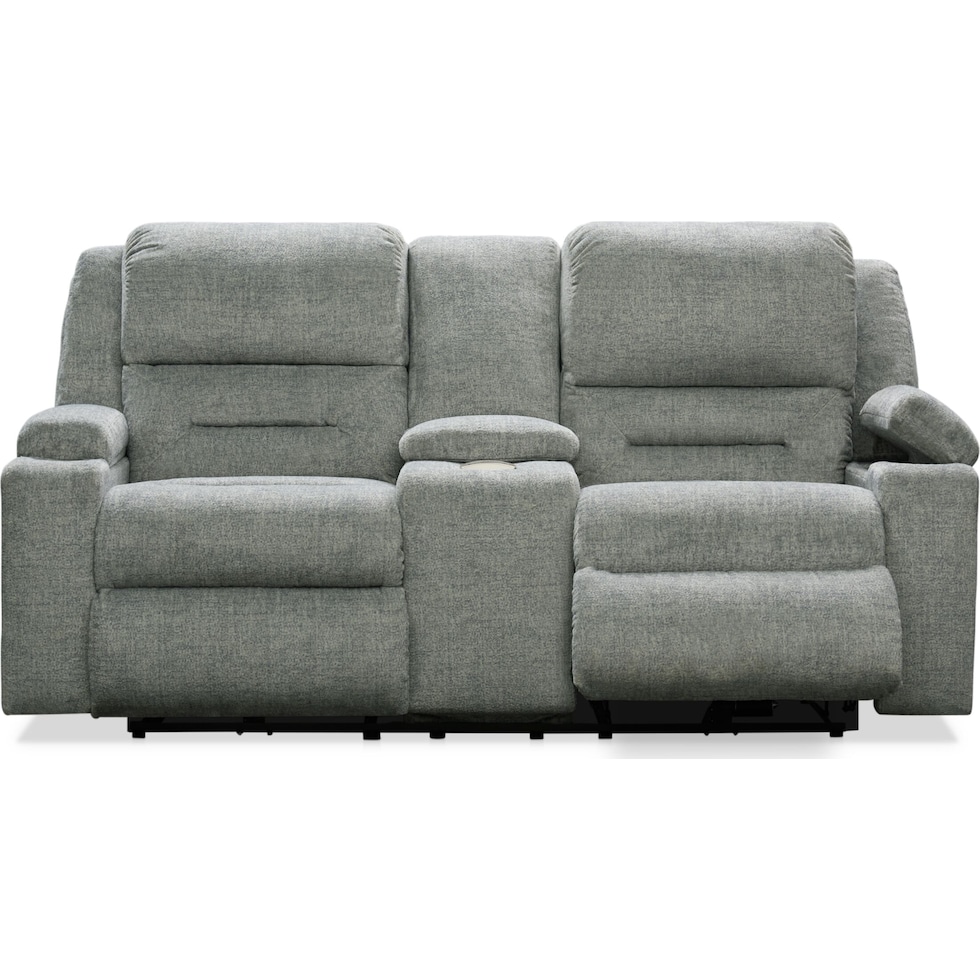 concourse gray loveseat   