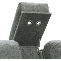 concourse gray loveseat   