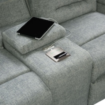 concourse gray loveseat   