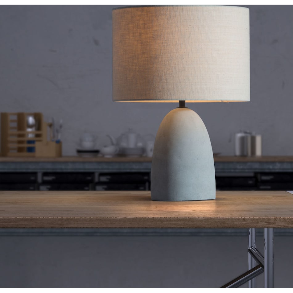 concrete lamp gray table lamp   