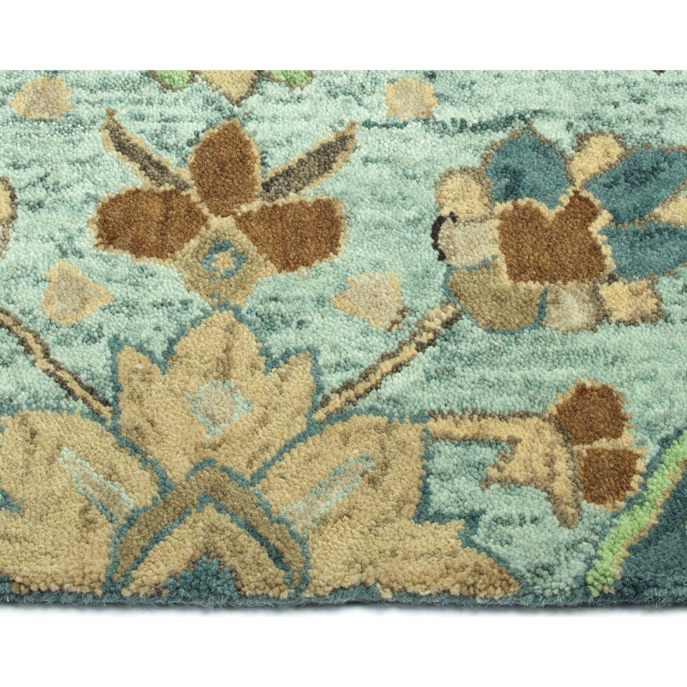 confident blue area rug  x    