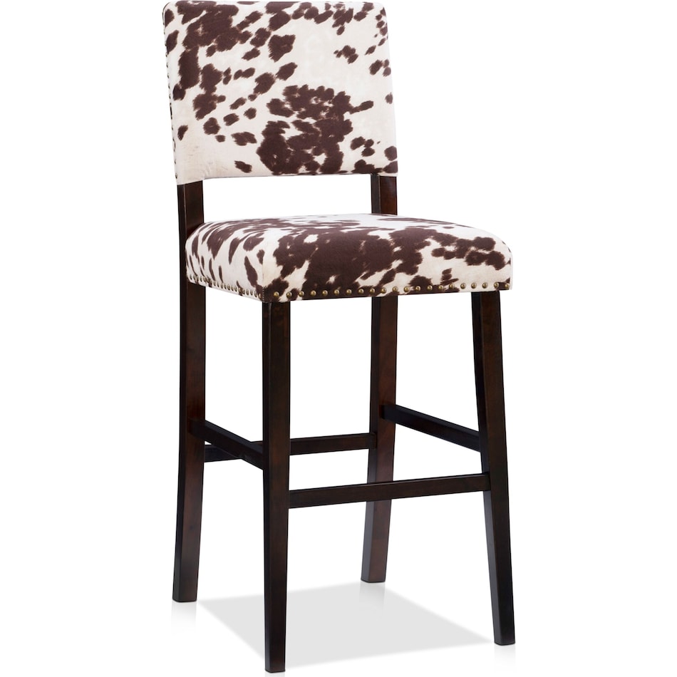 connie dark brown bar stool   