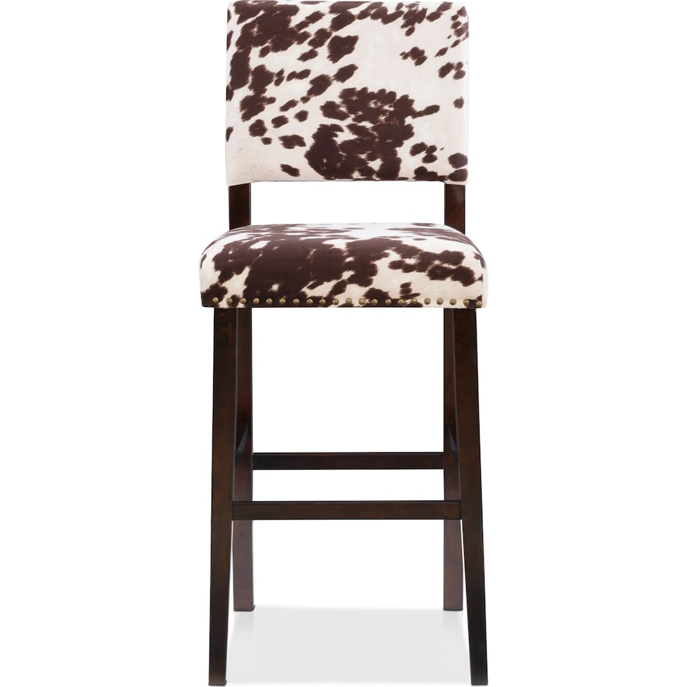 connie dark brown bar stool   