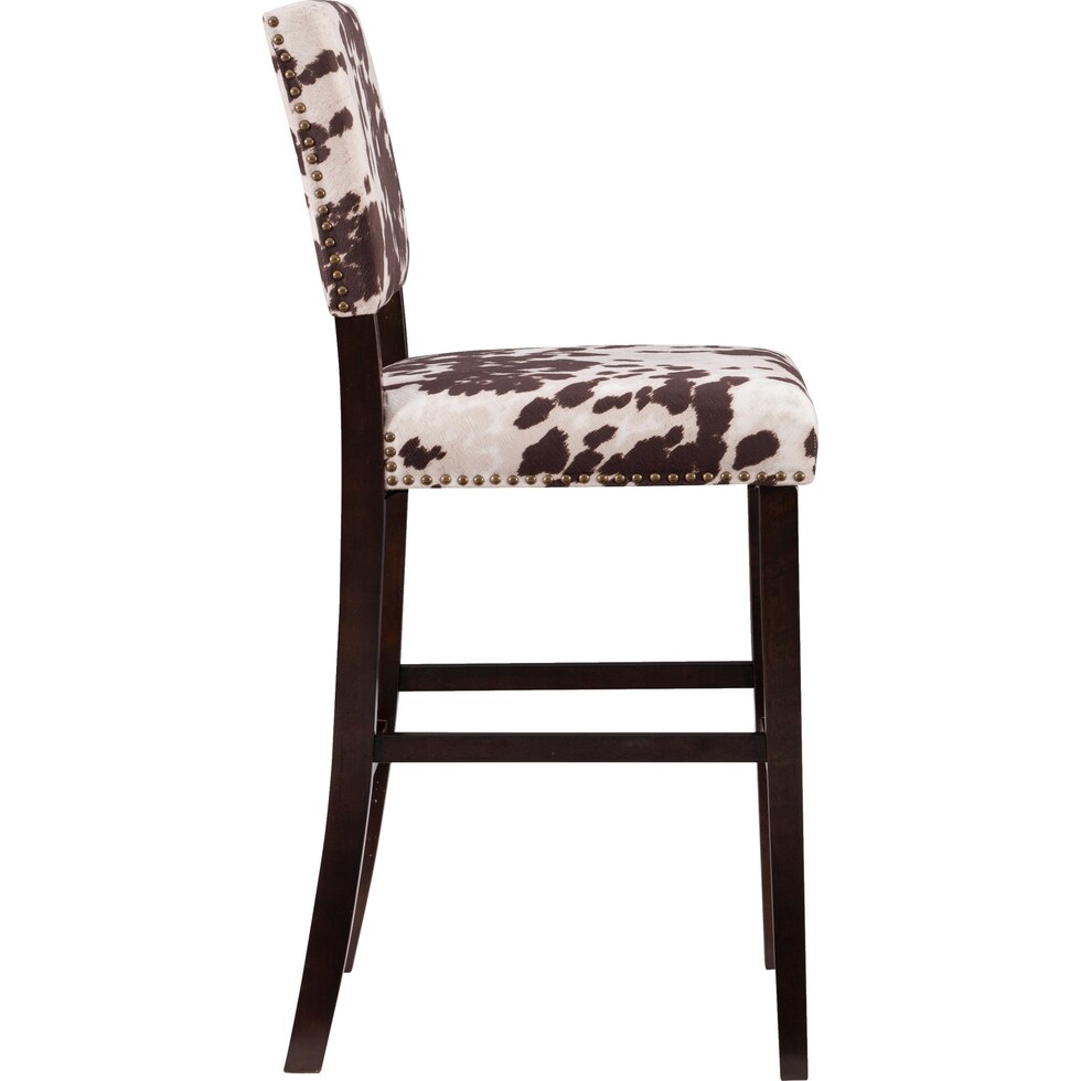 connie dark brown bar stool   