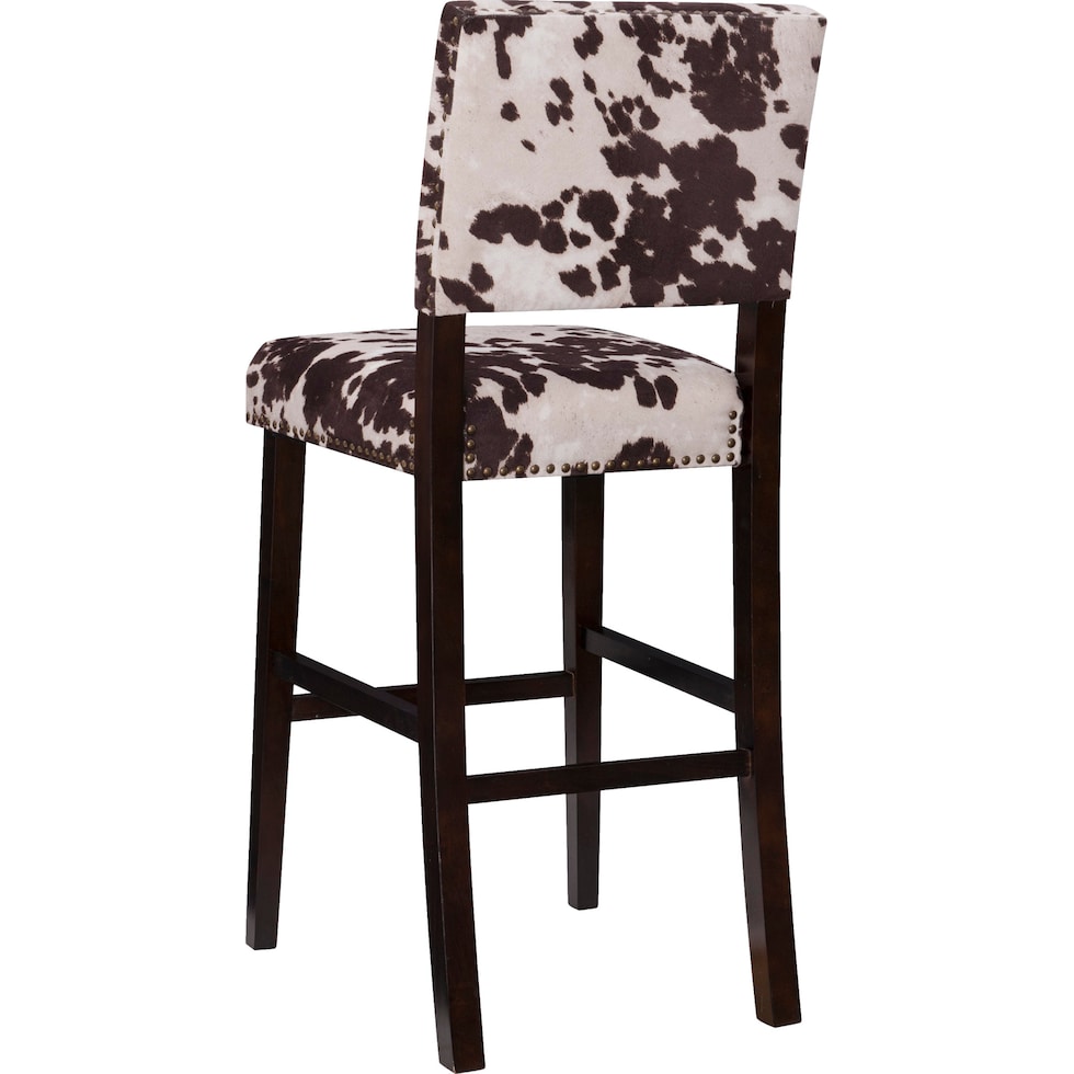 connie dark brown bar stool   