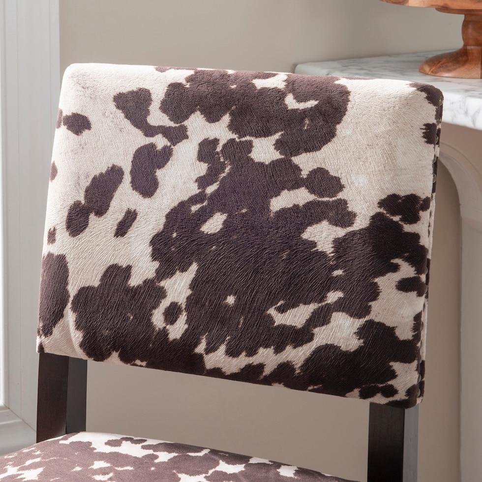 connie dark brown bar stool   