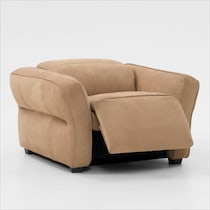 connor light brown recliner   