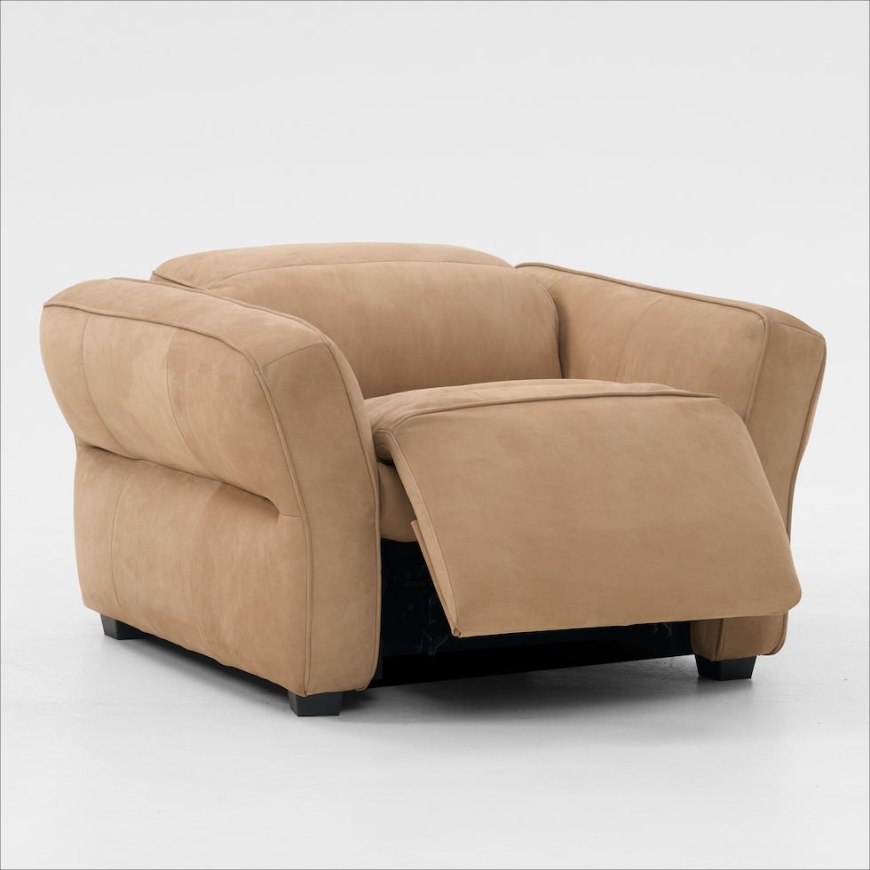 connor light brown recliner   