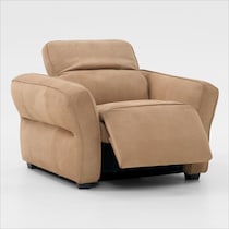 connor light brown recliner   