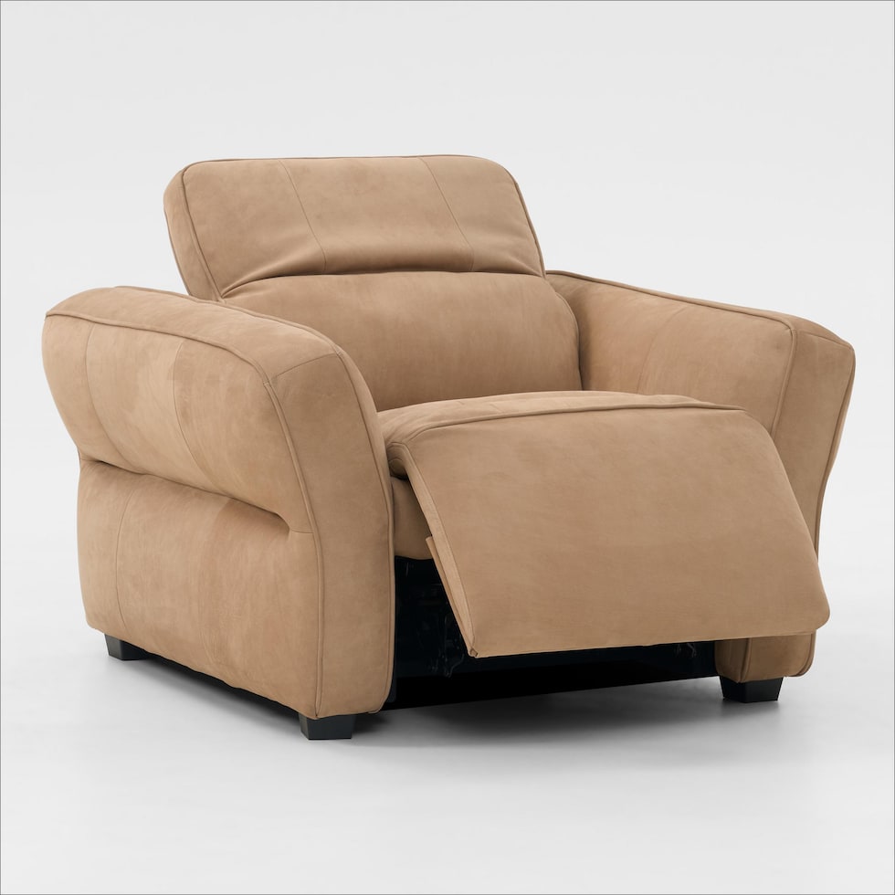 connor light brown recliner   