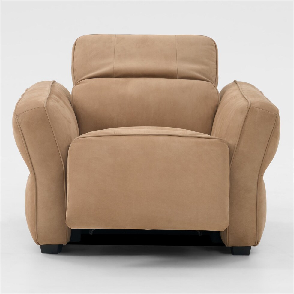 connor light brown recliner   