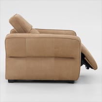 connor light brown recliner   