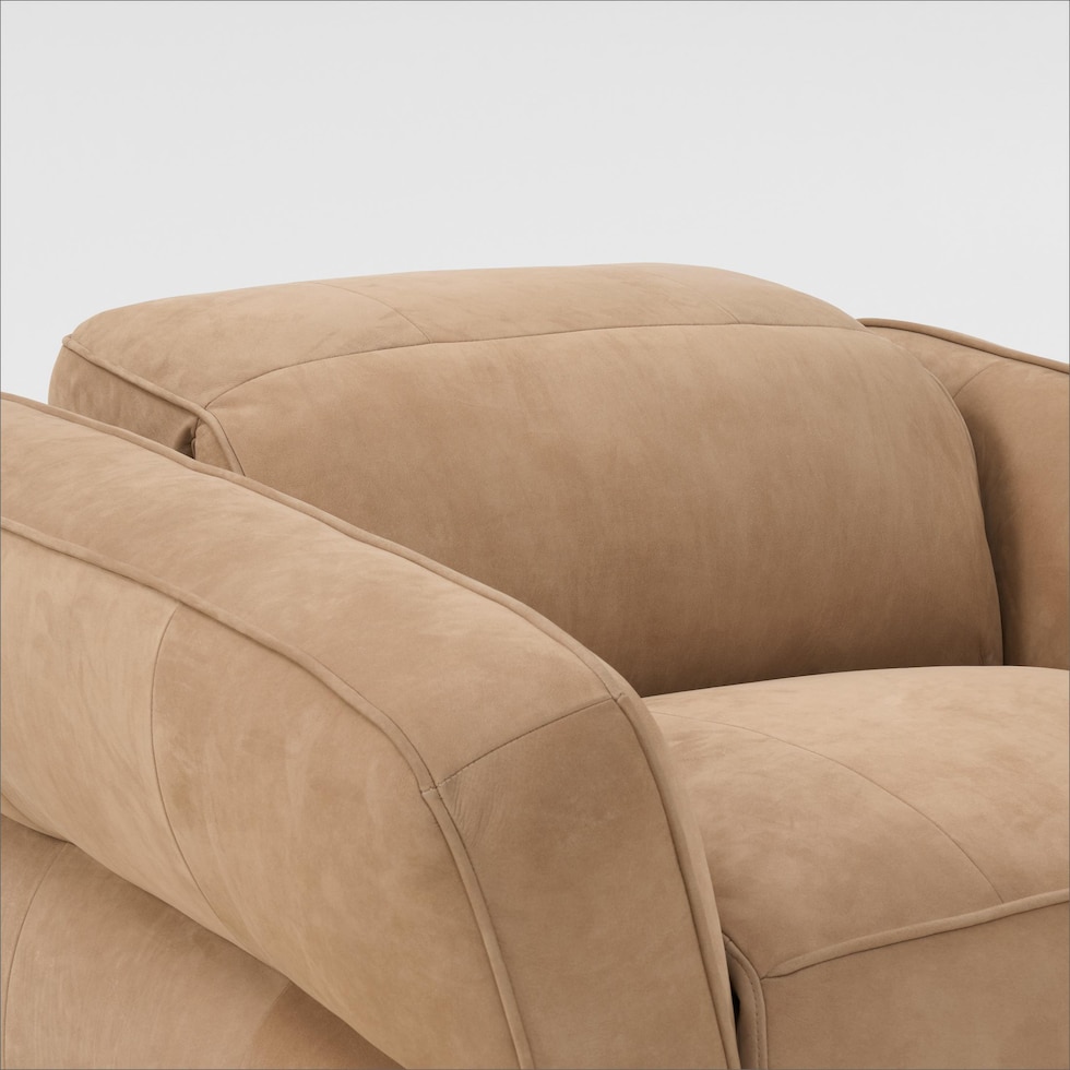 connor light brown recliner   