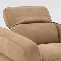 connor light brown recliner   
