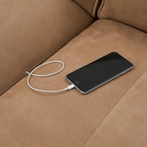 connor light brown recliner   