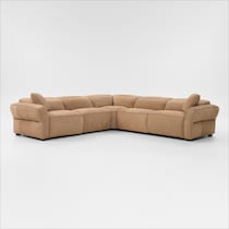 connor light brown sectional   
