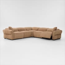 connor light brown sectional   
