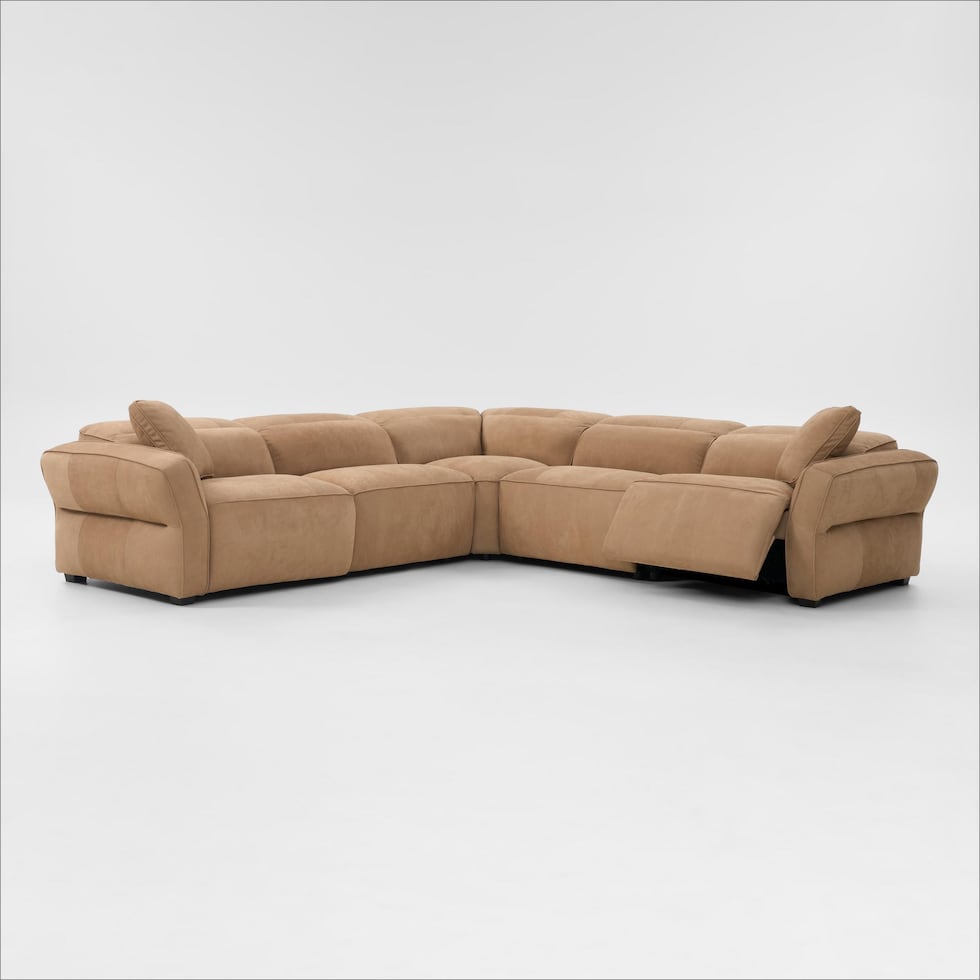 connor light brown sectional   