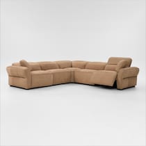 connor light brown sectional   