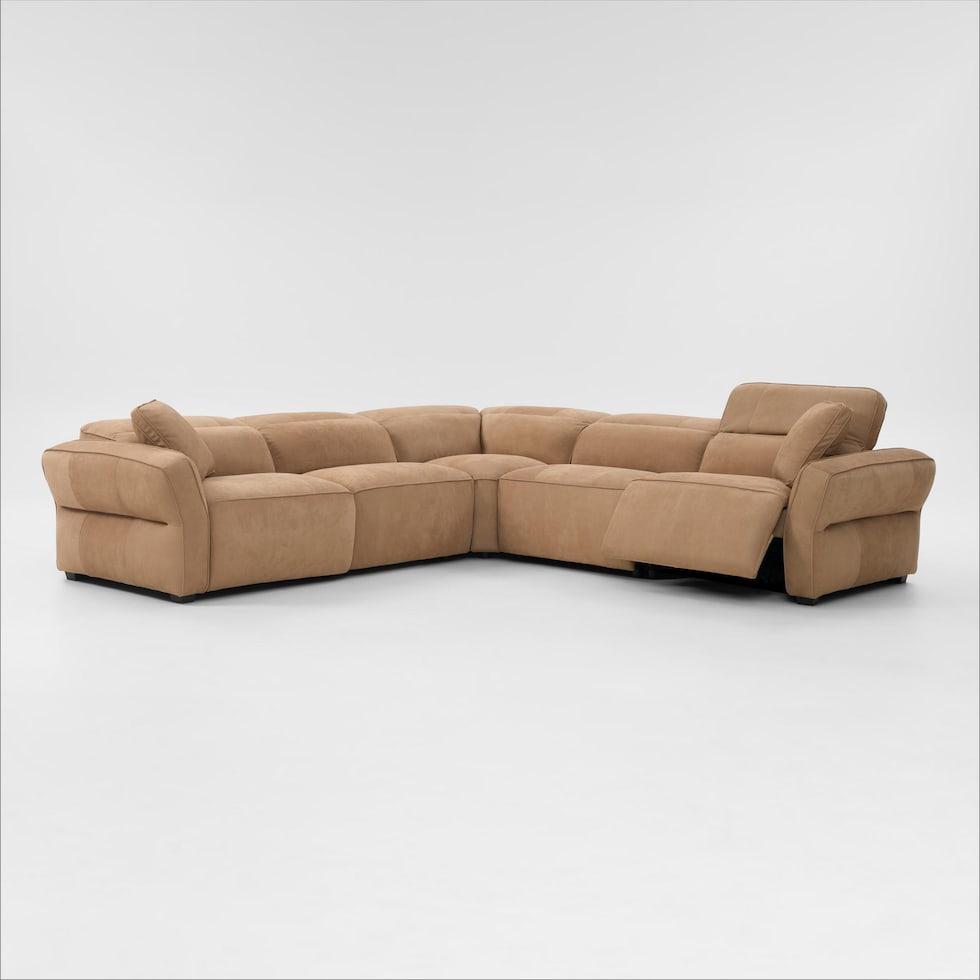 connor light brown sectional   