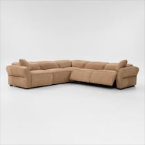 connor light brown sectional   
