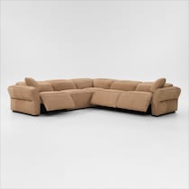 connor light brown sectional   