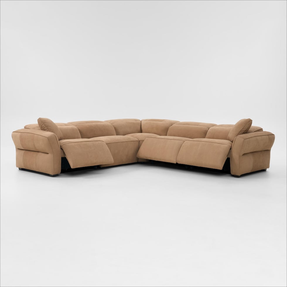 connor light brown sectional   