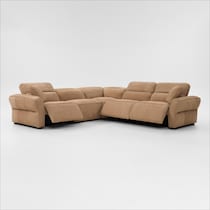 connor light brown sectional   
