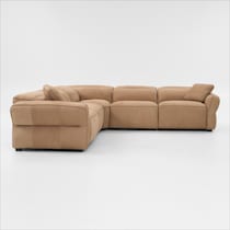 connor light brown sectional   