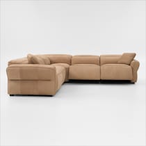 connor light brown sectional   