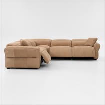 connor light brown sectional   
