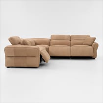 connor light brown sectional   