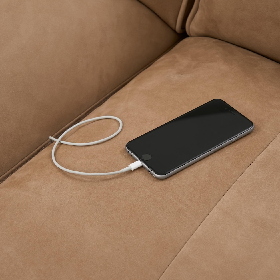 connor light brown sectional   