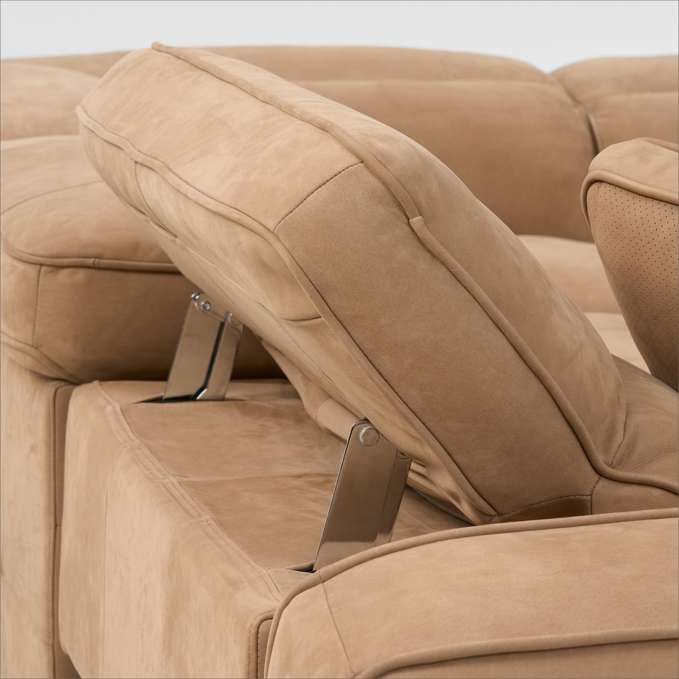 connor light brown sectional   