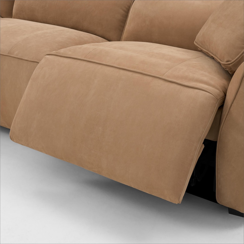connor light brown sectional   