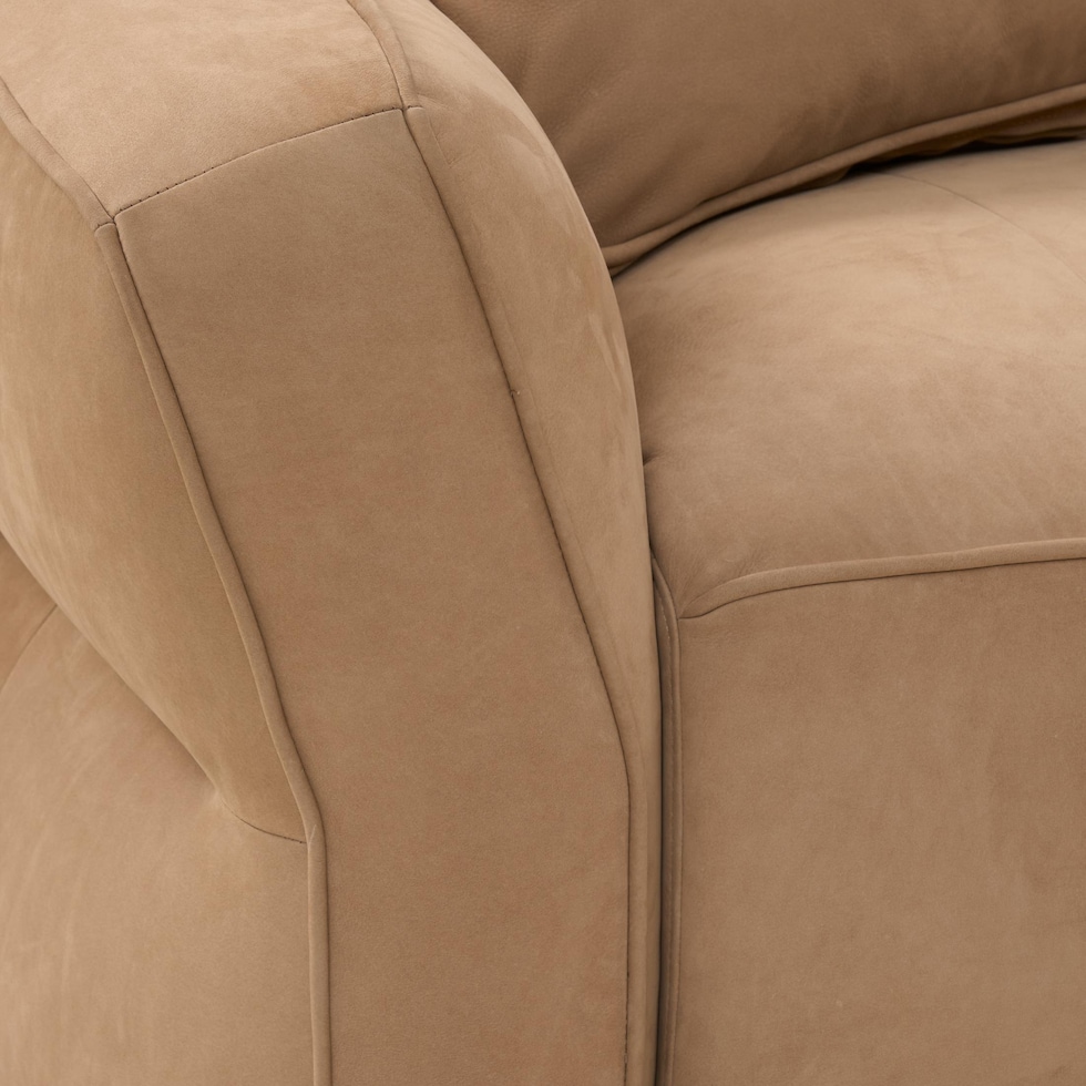 connor light brown sectional   